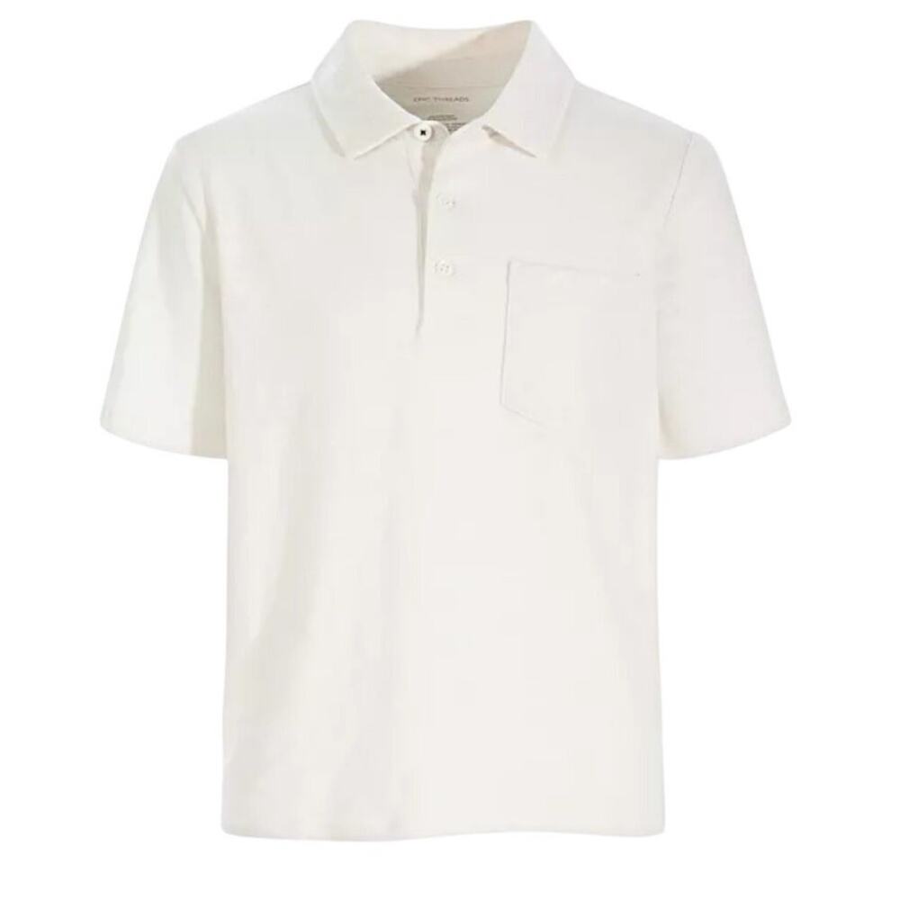 Epic Threads Little & Big Solid Jersey Polo Shirt M